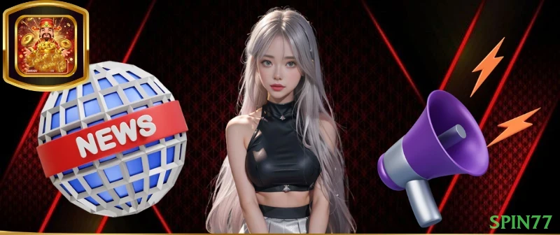 Imagem promocional da spin77 mostrando a plataforma e suas vantagens